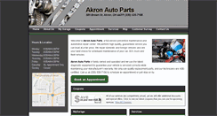 Desktop Screenshot of akronautopartssvc.com