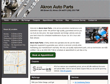 Tablet Screenshot of akronautopartssvc.com